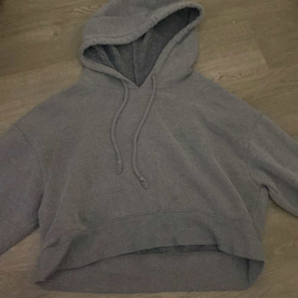 Target gray cropped hoodie size small